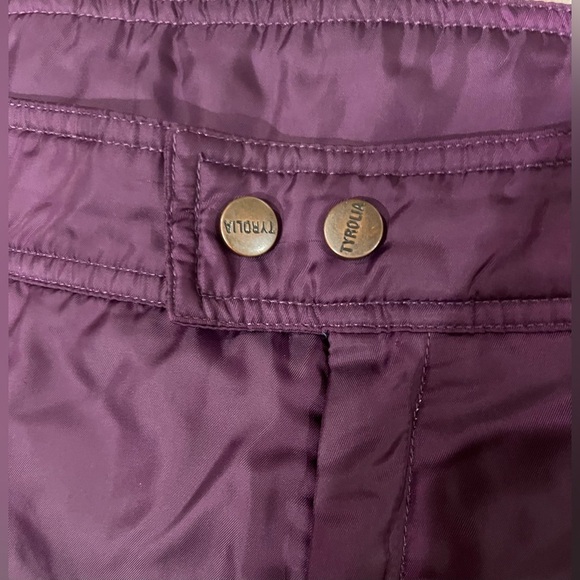 Tyrolia Skiwear Pants Men’s purple Ski Skiing Snow Winter Outdoor Zip Pocket 38 - Picture 4 of 10